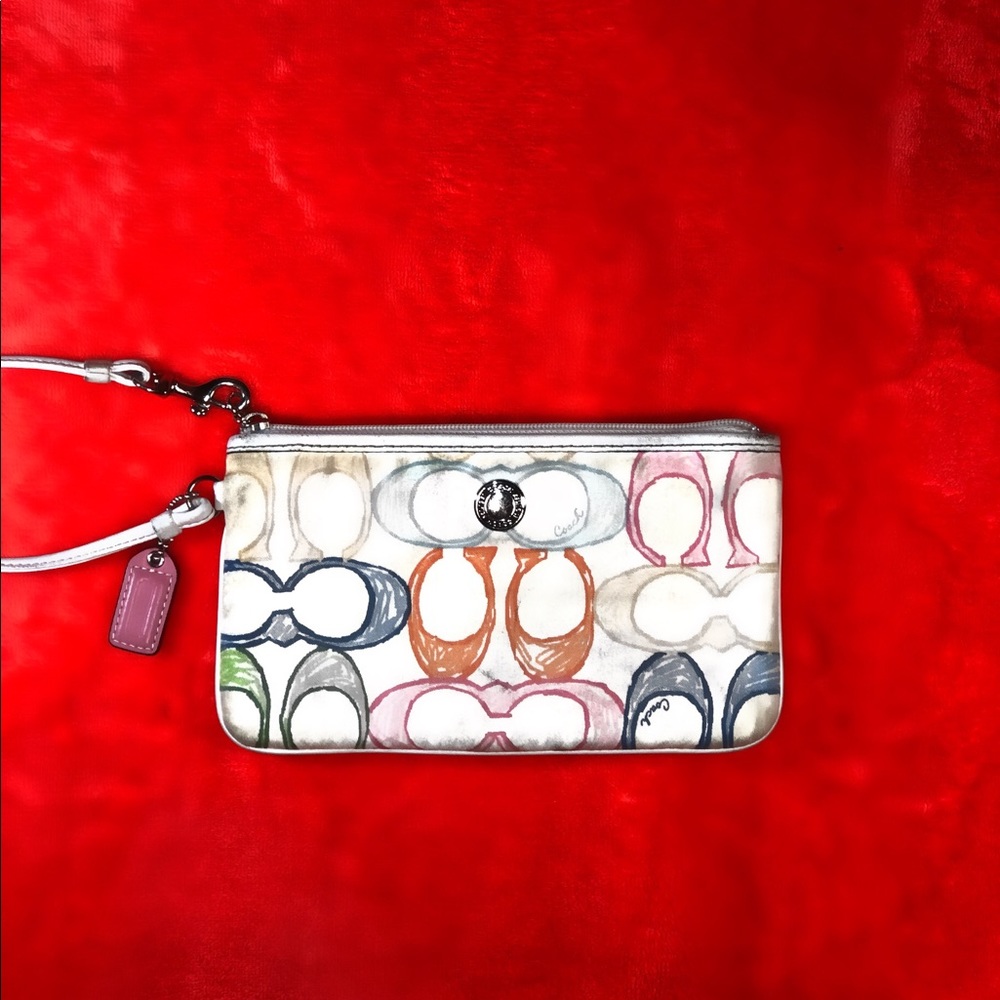 Colorful Coach Wristlet